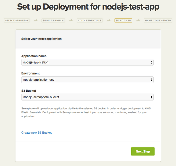 Node.js Select application